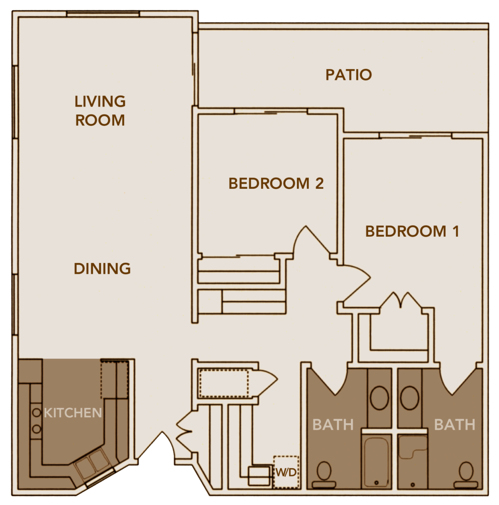 independent living apartment floor plan 1