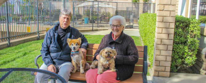 Couple in a continuing care retirement community