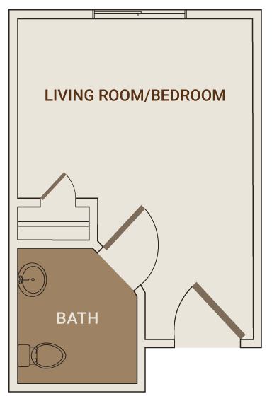 Haven one bedroom floor plan