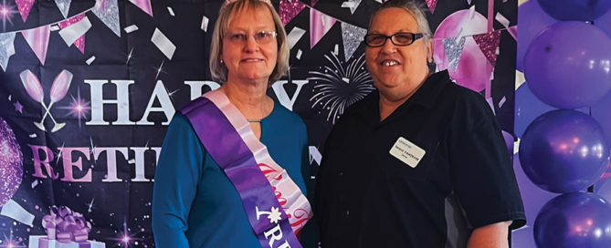 Image of Carol Howlett at her retirement party