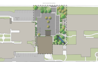 architectural mockup of new site plan